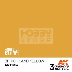   AK-Interactive - Acrylics 3rd generation British Sand Yellow - akrilfesték AK11362