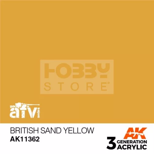 AK-Interactive - Acrylics 3rd generation British Sand Yellow - akrilfesték AK11362