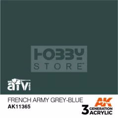   AK-Interactive - Acrylics 3rd generation French Army Grey-Blue - akrilfesték AK11365
