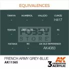 AK-Interactive - Acrylics 3rd generation French Army Grey-Blue - akrilfesték AK11365