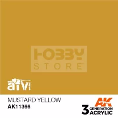   AK-Interactive - Acrylics 3rd generation Mustard Yellow - akrilfesték AK11366
