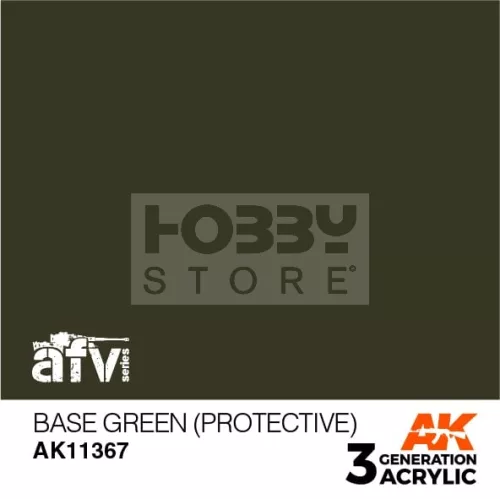 AK-Interactive - Acrylics 3rd generation Base Green (Protective) - akrilfesték AK11367