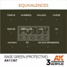 AK-Interactive - Acrylics 3rd generation Base Green (Protective) - akrilfesték AK11367