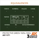AK-Interactive - Acrylics 3rd generation Protective Green 1920s-1930s - akrilfesték AK11371