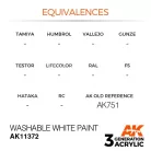 AK-Interactive - Acrylics 3rd generation Washable White Paint - akrilfesték AK11372