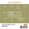 AK-Interactive - Acrylics 3rd generation Silver Grey No.28 - akrilfesték AK11374