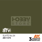 AK-Interactive - Acrylics 3rd generation Slate No.34 - akrilfesték AK11375