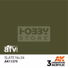   AK-Interactive - Acrylics 3rd generation Slate No.34 - akrilfesték AK11375