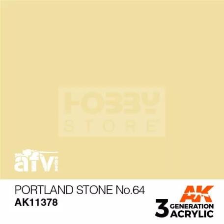 AK-Interactive - Acrylics 3rd generation Portland Stone No.64 - akrilfesték AK11378