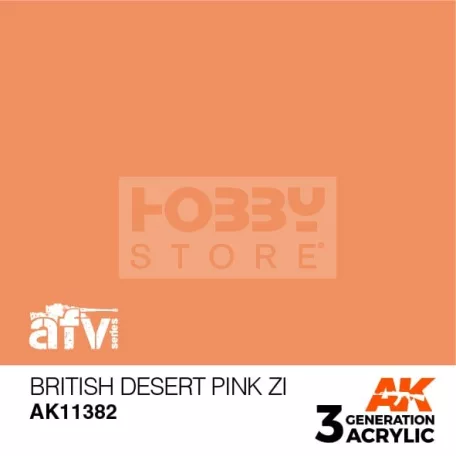 AK-Interactive - Acrylics 3rd generation British Desert Pink ZI - akrilfesték AK11382