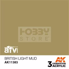   AK-Interactive - Acrylics 3rd generation British Light Mud - akrilfesték AK11383