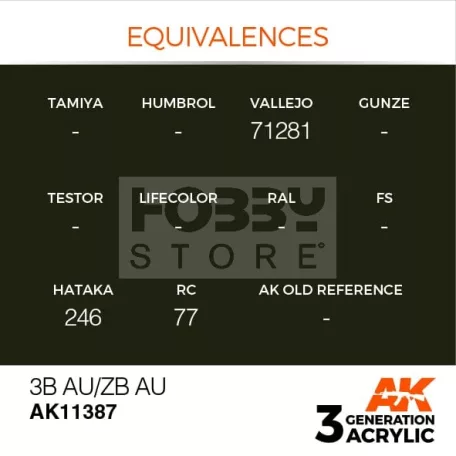 AK-Interactive - Acrylics 3rd generation 3B AU/ZB AU - akrilfesték AK11387