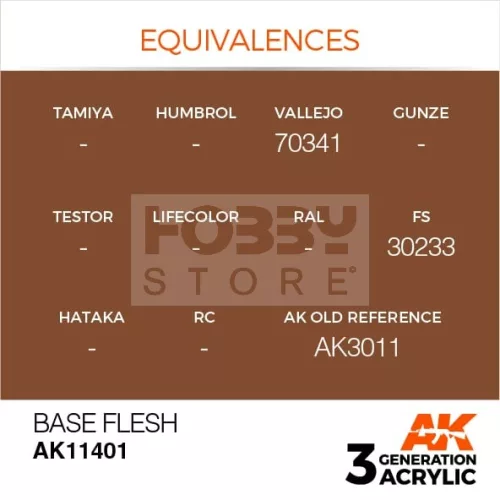 AK-Interactive - Acrylics 3rd generation Base Flesh - akrilfesték AK11401