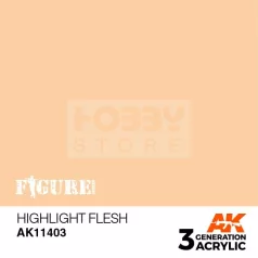  AK-Interactive - Acrylics 3rd generation Highlight Flesh - akrilfesték AK11403
