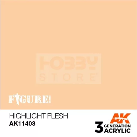 AK-Interactive - Acrylics 3rd generation Highlight Flesh - akrilfesték AK11403