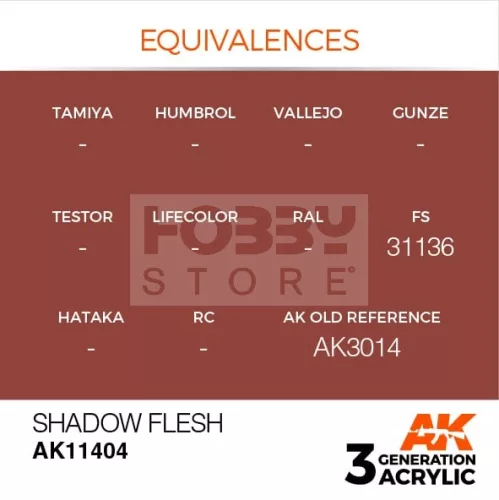 AK-Interactive - Acrylics 3rd generation Shadow Flesh - akrilfesték AK11404