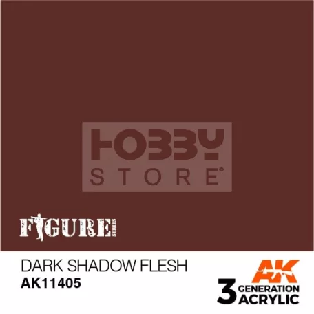 AK-Interactive - Acrylics 3rd generation Dark Shadow Flesh - akrilfesték AK11405