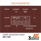 AK-Interactive - Acrylics 3rd generation Dark Shadow Flesh - akrilfesték AK11405