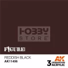 AK-Interactive - Acrylics 3rd generation Reddish Black  - akrilfesték AK11406