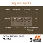 AK-Interactive - Acrylics 3rd generation Dot44 Brown Base - akrilfesték AK11408