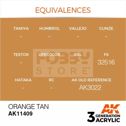 AK-Interactive - Acrylics 3rd generation Orange Tan - akrilfesték AK11409
