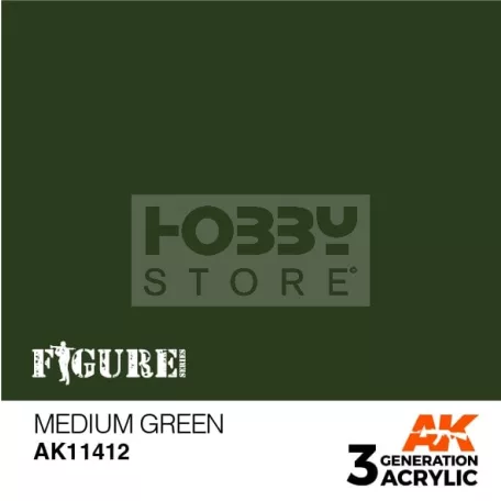 AK-Interactive - Acrylics 3rd generation Medium Green - akrilfesték AK11412