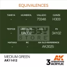AK-Interactive - Acrylics 3rd generation Medium Green - akrilfesték AK11412
