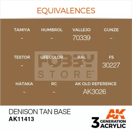 AK-Interactive - Acrylics 3rd generation Denison Tan Base - akrilfesték AK11413
