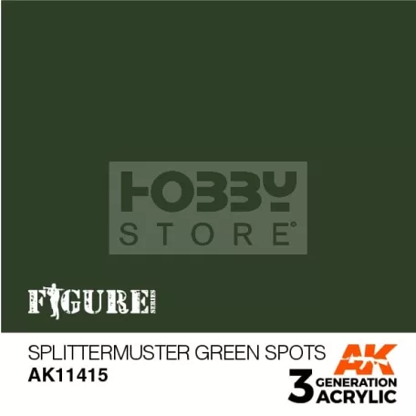 AK-Interactive - Acrylics 3rd generation Splittermuster Green Spots - akrilfesték AK11415