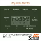 AK-Interactive - Acrylics 3rd generation Splittermuster Green Spots - akrilfesték AK11415