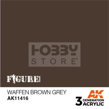 AK-Interactive - Acrylics 3rd generation Waffen Brown Grey - akrilfesték AK11416