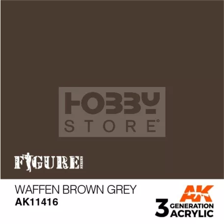 AK-Interactive - Acrylics 3rd generation Waffen Brown Grey - akrilfesték AK11416