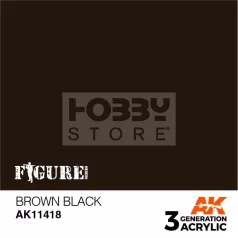   AK-Interactive - Acrylics 3rd generation Brown Black  - akrilfesték AK11418