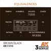 AK-Interactive - Acrylics 3rd generation Brown Black  - akrilfesték AK11418
