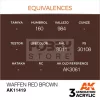 AK-Interactive - Acrylics 3rd generation Waffen Red Brown - akrilfesték AK11419
