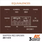 AK-Interactive - Acrylics 3rd generation Waffen Red Brown - akrilfesték AK11419