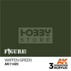   AK-Interactive - Acrylics 3rd generation Waffen Green - akrilfesték AK11420