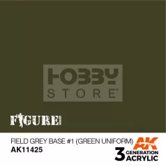   AK-Interactive - Acrylics 3rd generation Field Grey Base #1 (Green uniform) - akrilfesték AK11425