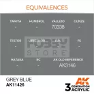 AK-Interactive - Acrylics 3rd generation Grey Blue - akrilfesték AK11426