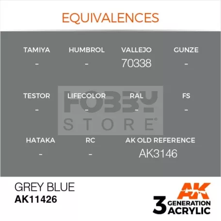 AK-Interactive - Acrylics 3rd generation Grey Blue - akrilfesték AK11426