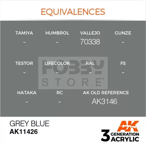 AK-Interactive - Acrylics 3rd generation Grey Blue - akrilfesték AK11426