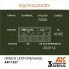 AK-Interactive - Acrylics 3rd generation Green Uniform Base  - akrilfesték AK11427