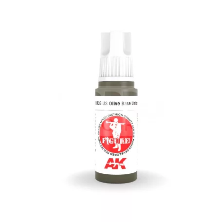 AK-Interactive - Acrylics 3rd generation US Olive Base Uniform - akrilfesték AK11433