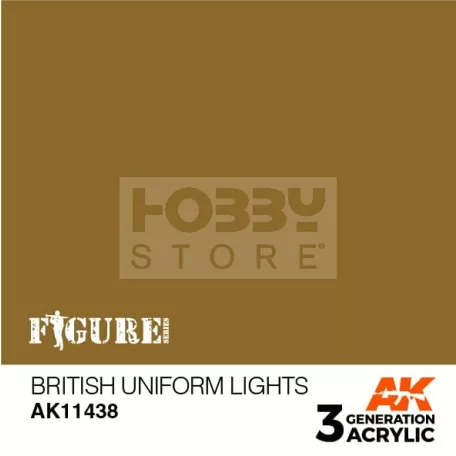AK-Interactive - Acrylics 3rd generation British Uniform Lights - akrilfesték AK11438
