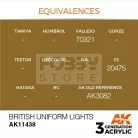 AK-Interactive - Acrylics 3rd generation British Uniform Lights - akrilfesték AK11438