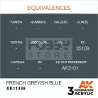 AK-Interactive - Acrylics 3rd generation French Greyish Blue - akrilfesték AK11439