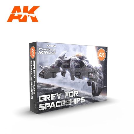 AK Interactive GREY FOR SPACESHIPS festék szett AK11614