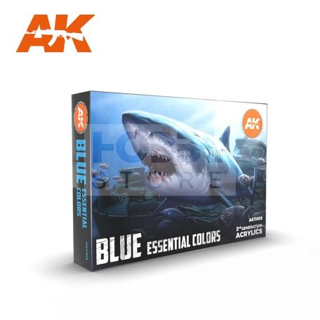 AK Interactive BLUE ESSENTIAL COLORS 3GEN SET festékszett AK11618