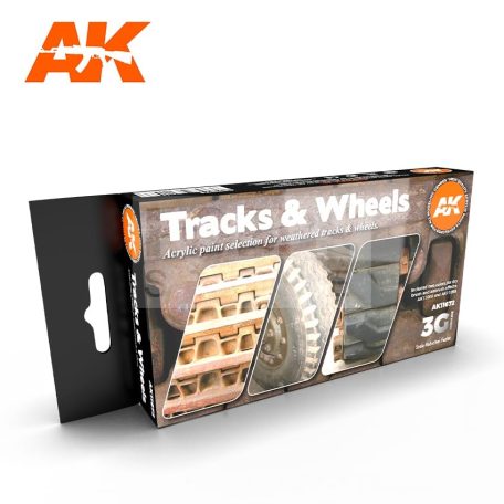 AK Interactive TRACKS & WHEELS festék szett AK11672
