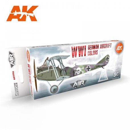 AK Interactive WWI German Aircraft Colors festék szett AK11710